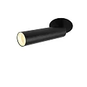 Deko-Light ceiling recessed luminaire SLIM cylindrical, adjustable, UGR < 19 IP20, deep black dimmable