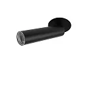 Deko-Light ceiling recessed luminaire SLIM cylindrical, adjustable, UGR < 19 IP20, deep black dimmable