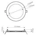 Deko-Light downlight ANIK CCT 220 round IP20 | IP44, white dimmable