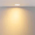 Deko-Light recessed spotlight SURTUR TILT 68 CCT swivelling, CCT Switch IP20/IP44, white dimmable