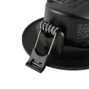 Deko-Light recessed spotlight SURTUR TILT 68 DTW swivelling, Dim-To-Warm IP20/IP44, black dimmable