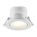 recessed spotlight SURTUR TILT 83 DTW swivelling, Dim-To-Warm IP20/IP44, white dimmable