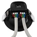 Deko-Light downlight ACRUX PRO 82 rigid, CCT Switch, UGR < 19 IP20/ IP54, glossy, black dimmable