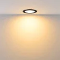 Deko-Light downlight ACRUX PRO 82 rigid, CCT Switch, UGR < 19 IP20/ IP54, glossy, black dimmable