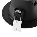 Deko-Light downlight ACRUX PRO 82 rigid, CCT Switch, UGR < 19 IP20/ IP54, glossy, black dimmable