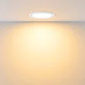 downlight ACRUX PRO 120 rigid, CCT Switch, UGR < 19, multipower IP20/ IP54, glossy, white dimmable