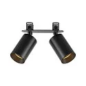 Deko-Light recessed spotlight CAN TILT ROUND DOUBLE 2 flames, round, cardanic swivelling GU10 IP20, black