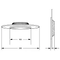 Deko-Light LED Ceiling luminaire ZANIAH 29, 12W, 3000K, IP20, dimmable, red