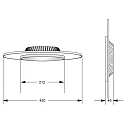 Deko-Light LED Ceiling luminaire ZANIAH 42, 24W, 3000K, IP20, dimmable, black