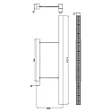 Deko-Light Pendant luminaire D PROFESSION UP & DOWN, power supply unit Triac, 200-240V AC/50-60Hz, 60W, silver
