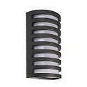 outdoor wall luminaire GRUMIUM ROUND III round, switchable IP54, dark grey, satined, white 