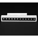 3-phase spot ALNITAK rotatable, voltage constant, tiltable, with lens optics IP20, clear, transparent, white 