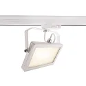 3-phase spot FLOOD SMD IP20, satined, traffic white
