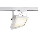 3-phase spot FLOOD SMD IP20, satined, traffic white