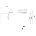 1-phase spot NIHAL MINI current constant IP20, white dimmable