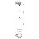 1-phase pendant luminaire LUCEA DTW Dim-To-Warm IP20, white dimmable