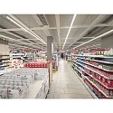 3-phase luminaire LINEAR PRO 120 DALI controllable, CCT Switch, multipower IP20, traffic white dimmable