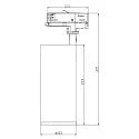 Deko-Light 3-phase spot LUCEA 40 TILT DALI controllable IP20, black dimmable