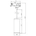 Deko-Light 3-phase pendant luminaire LUCEA 10 DALI controllable IP20, black dimmable