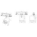 Deko-Light 3-phase spot FOCARIS DALI DALI controllable, UGR < 19, focusable, cardanic IP20, traffic white dimmable