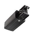 Accessories for 3-phase track system D LINE - electrical feed right, 220-240V AC / 50-60Hz, black