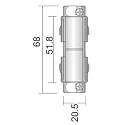 Accessories for 3-phase track system D LINE - electrical connector, 220-240V AC / 50-60Hz, black