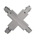 Deko-Light Accessories for 3-phase track system D LINE - X-coupler left-left-right-right, 220-240V AC / 50-60Hz, grey