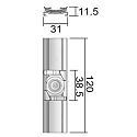 Deko-Light Accessories for 3-phase track system D LINE - grid ceiling quick mounting bracket, white