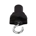 Accessories for 3-phase track system D LINE - sign hooks, black