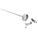 Ceiling suspension for 3-phase luminaire D LINE, rigid, 635 mm, white