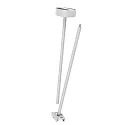Ceiling suspension for 3-phase luminaire D LINE, rigid, 635 mm, white