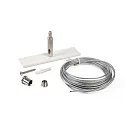 Deko-Light Accessory for 3-phase track system D LINE wire suspension holder mini with 5,0m suspension rope, white