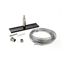 Deko-Light Accessory for 3-phase track system D LINE wire suspension holder mini with 5,0m suspension rope, black