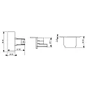 Deko-Light 3-phase end cap D LINE, white