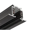 Deko-Light 3-phase recessed track D LINE/DALI 200CM, black