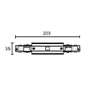 Deko-Light 3-phase straight connector D LINE/DALI DALI controllable, with feed-in option, white