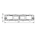 Deko-Light 3-phase straight connector D LINE/DALI DALI controllable, electric, white
