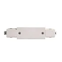 1-phase straight connector D ONE with feed-in option, left-right, white