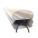 Deko-Light Outdoor LED ceiling luminaire TRI PROOF MOTION, IP65 IK08, with concealed HF sensor, 66.5cm, 18.5W 4000K 1900lm 120°