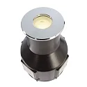 Deko-Light Outdoor LED in-ground luminaire ALZIRR II, symmetrical, IP67, 24V DC, 2.4W 3000K 150lm 450cd 30°, stainless steel