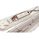 Deko-Light damp-proof luminaire TRI PROOF BASIC DALI 151CM / 55W 840 DALI controllable, impact resistant, switchable IP65, grey dimmable