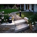 Deko-Light bollard lamp FARO 25 with lens optics, wired through IP65, dark grey dimmable