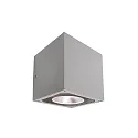KapegoLED wall luminaire CUBODO II single, 220-240V, 7W, clear / transparent, silver grey