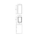 Outdoor LED luminaire ARCTURUS I LED wall luminaire, 5.5W, 3000K, 0-90°, IP54, dark grey