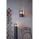 Deko-Light outdoor wall luminaire FACADO II SQAURE TONED square E27 IP65, dark grey, mat dimmable