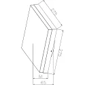 Deko-Light outdoor wall luminaire CASA with sensor, CCT Switch, switchable IP54, white 