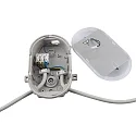damp-proof luminaire SOTANO IP54 oval, CCT Switch, impact resistant, switchable, multipower IP54, grey 