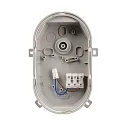 damp-proof luminaire SOTANO IP54 oval, CCT Switch, impact resistant, switchable, multipower IP54, grey 