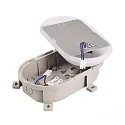 damp-proof luminaire SOTANO IP54 oval, CCT Switch, impact resistant, switchable, multipower IP54, grey 