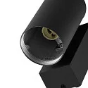 Deko-Light facade spotlight SHORELINE PRO GU10 ROUND 1 flame, cylindrical, with lamp socket GU10 IP65, dark grey